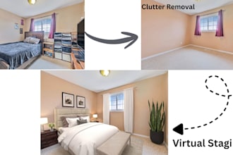 remove furniture and stage with new premium furniture