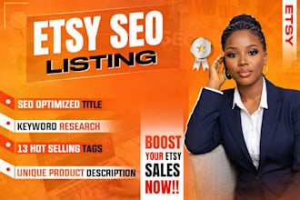 do etsy SEO listing and titles etsy product descriptions and tags