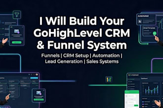 set up gohighlevel CRM with automation, email, forms and integrations