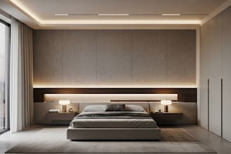 decorate your kitchen, bedroom, bathroom and living room interior with 3d render