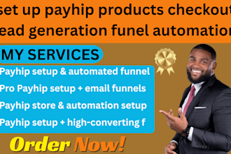 set up payhip products checkout lead generation funel automation