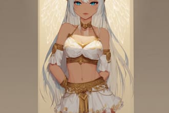 draw custom anime art of your oc, character, and fanart