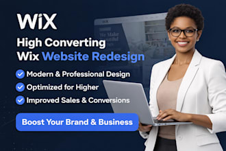 redesign wix website to improve design, SEO, speed and mobile responsiveness