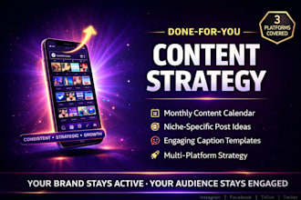 create a social media content calendar and strategy plan for your business