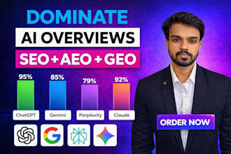optimize monthly website GEO SEO aeo, local and off page backlink building