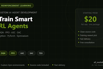 build a custom reinforcement learning agent or environment for your project