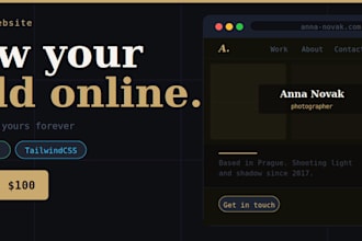 develop a custom portfolio page