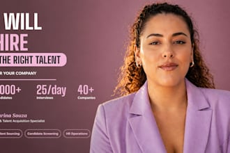 source and screen qualified candidates for your startup or smb