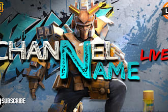 create custom mascot gaming  for youtube and twitch