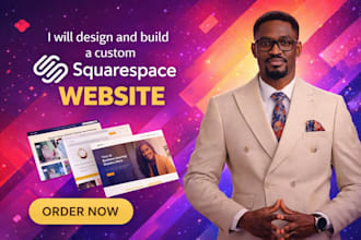 design, redesign, build a professional squarespace website as squarespace expert