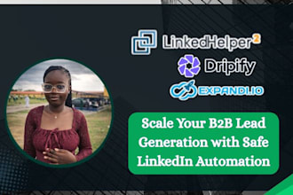 setup dripify, linked helper, meetalfred, lemlist, expandi for linkedin outreach
