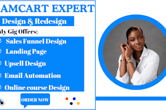 be your samcart thrivecart sales funnel, samcart landing page, online course