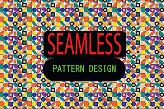 create seamless allover logo ,luxury patterns for your brand