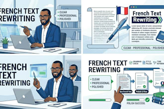 rewrite and improve your text in french