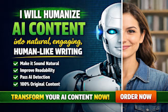 humanize ai content into naturral engaging human like writing