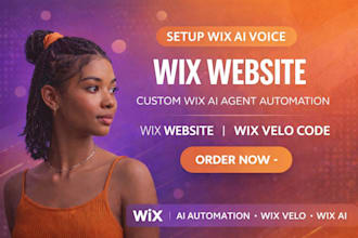 setup wix ai vioce wix website custom wix ai agent automation wix velo code cms