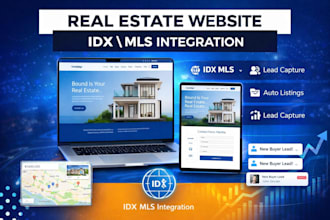 build real estate website with idx mls integration for realtors and agents