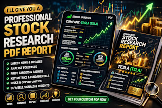 create a professional stock analysis report with latest news and forecasts