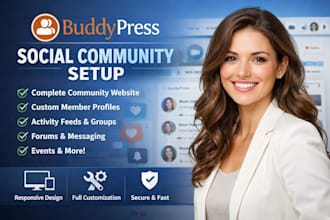 setup buddypress social community website