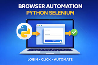 automate browser tasks using python selenium bots