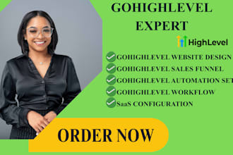 design ghl funnel, ghl website, ghl automation setup, landing page, ghl expert