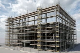 2d drawing 3d scaffolding modelling with load calculation