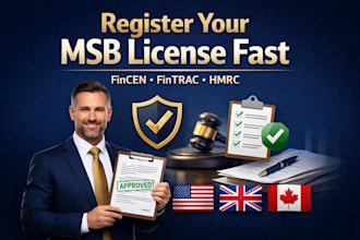 register your msb license with fincen, fintrac hmrc US, UK, canada