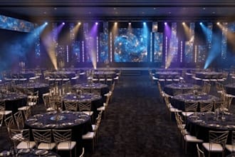 design 3d event spaces, concert stages, 3d wedding venues and exhibition layout