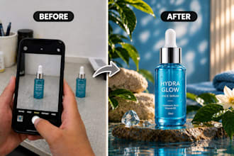 create ai product photography and lifestyle product mockups