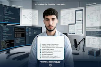 execute any technical task, design, or research project for you