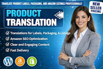 translate product labels and amazon listings professionally