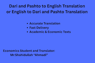 translate dari pashto to english professionally