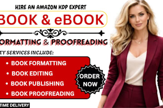 do book formatting, kdp book publishing, paper back, kindle ebook formatting