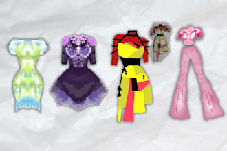create custom fashion illustration and outfit designs