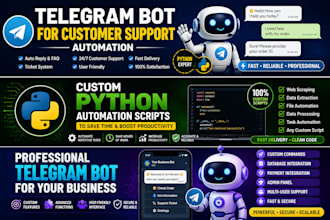 build telegram bot for customer support automation
