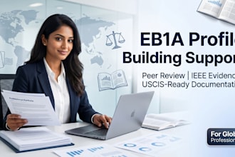 provide peer review ieee and elsevier certificate for eb1 success