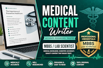 write lab test and diagnostic content for clinics