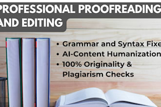 proofread copy edit and humanize your ai content