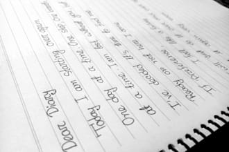 handwrite notes, letters or anything in good cursive quickly