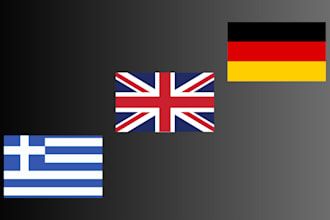 translate and proofread german and english texts