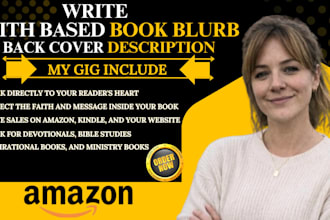 write your christian book blurb and amazon KDP description that sells