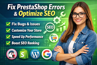 fix  errors on prestashop customize prestashop and seo optimization