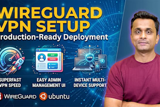 deploy a secure, fast wireguard VPN server, site to client