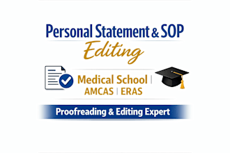 professionally edit personal statement sop med school college application essays