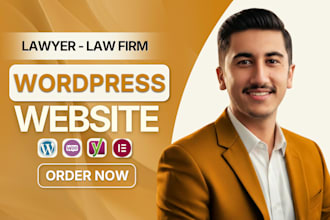 design attorney, lawyer and law firm website on wordpress