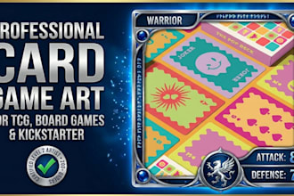 create professional illustration for your cardgame