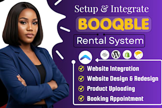 design booqable rental website , booqable website design and online booking