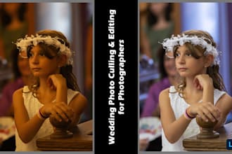 cull and edit wedding and event photos for photographers