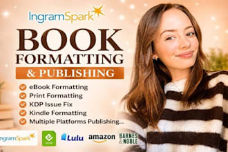 help you format and publish your book on ingramspark professionally