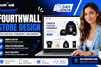build a professional fourthwall merch store for creators